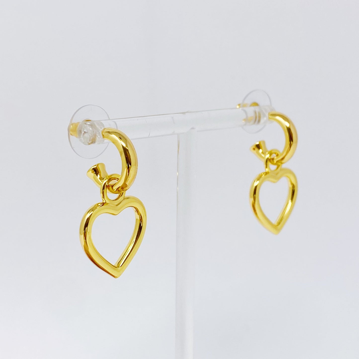 Love From Milan Heart Drop Earrings-0