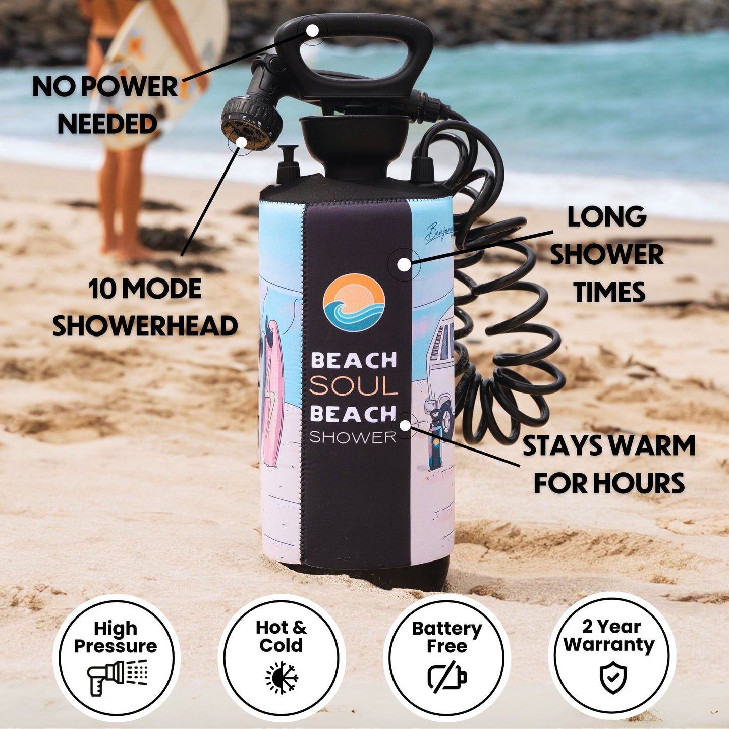 Portable Shower Stoked 8L-3