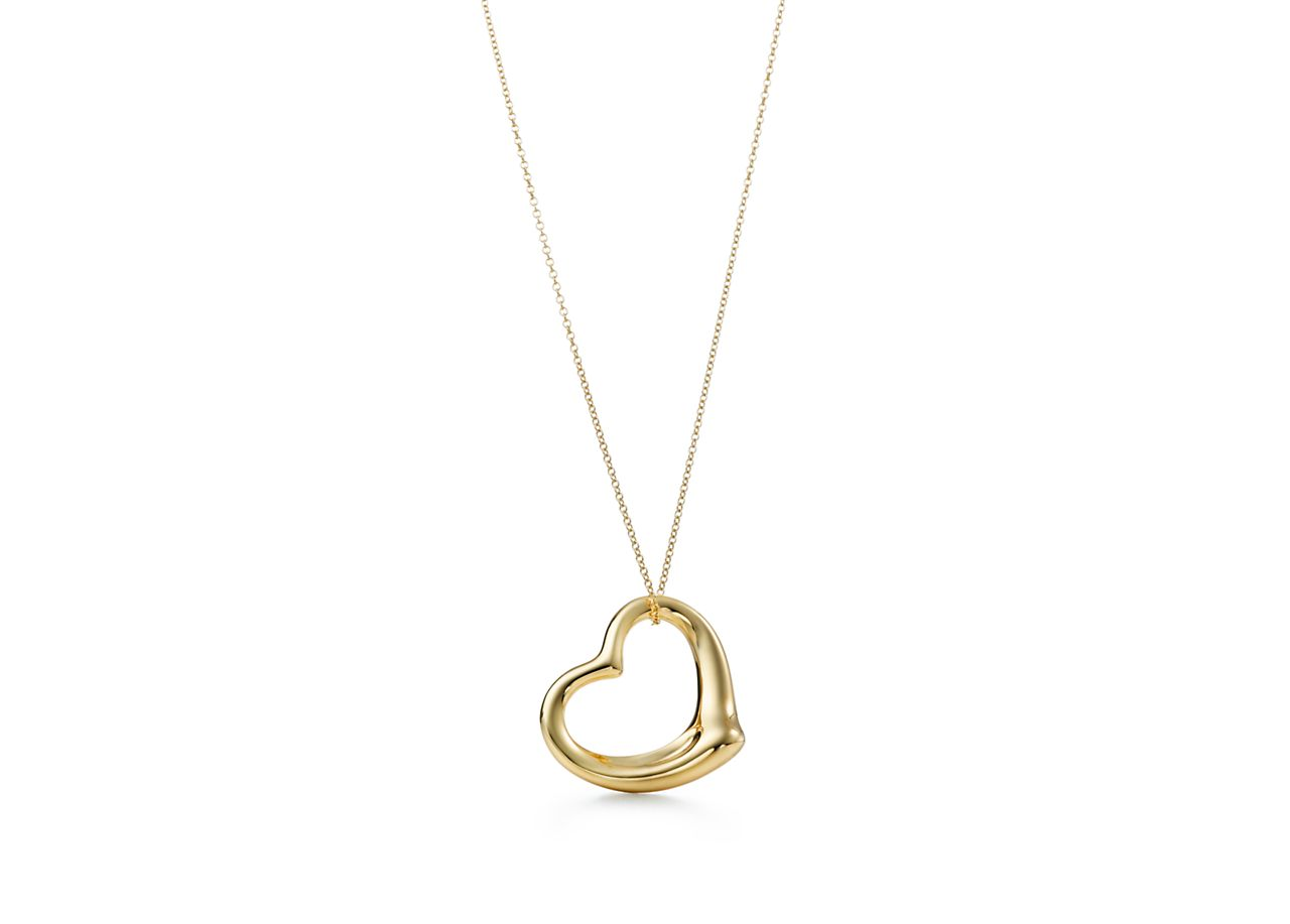 Else Peretti Open Heart Pendant from Tiffany & Co. 18K Gold-13