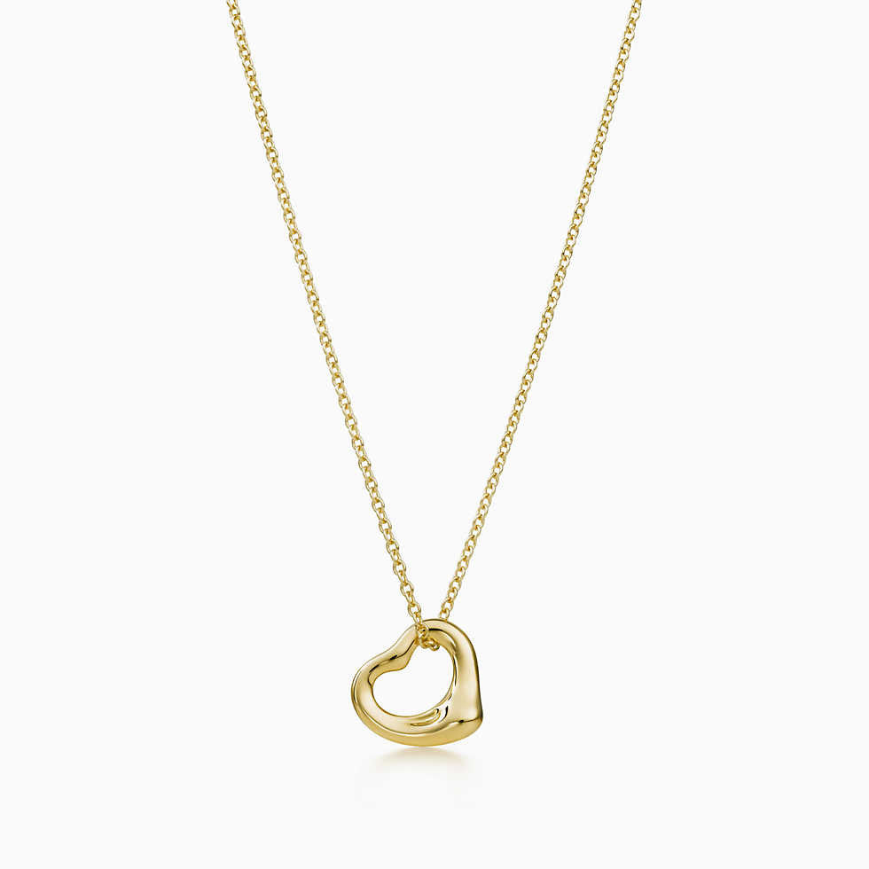 Else Peretti Open Heart Pendant from Tiffany & Co. 18K Gold-10