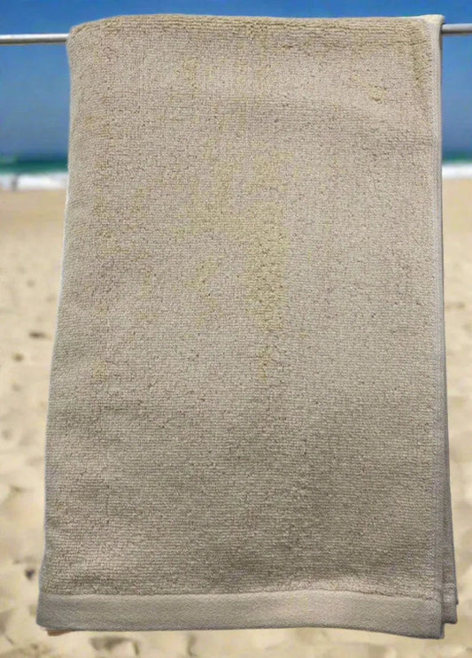 Taupe Color Bleach Safe Luxury Beach Towel