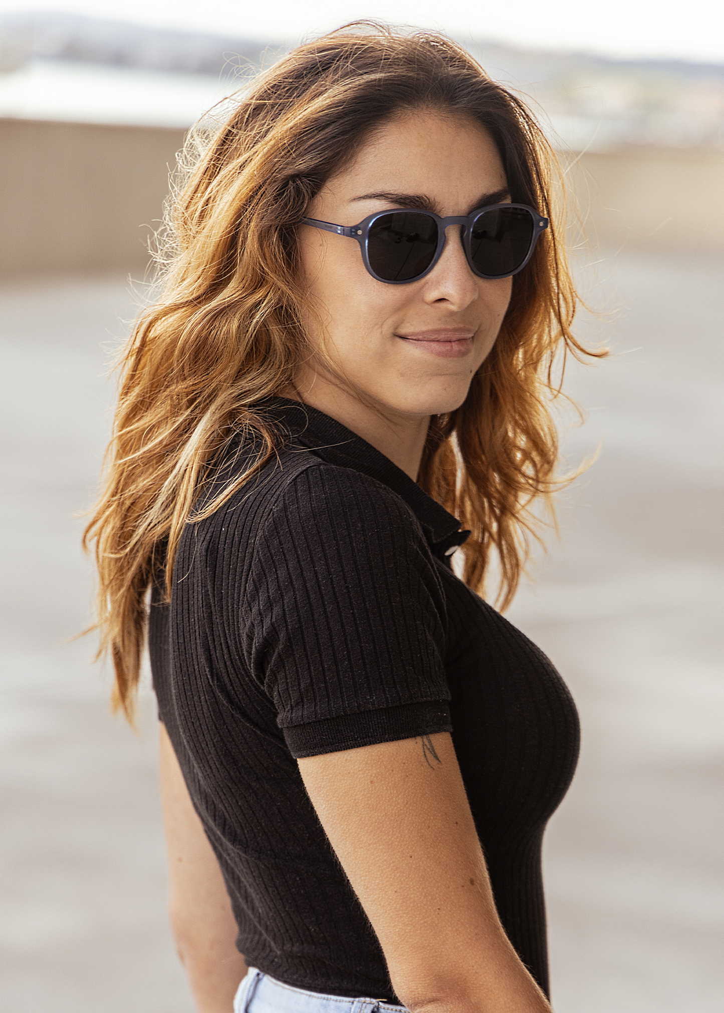 Inga – Liquorice - SUNGLASSES