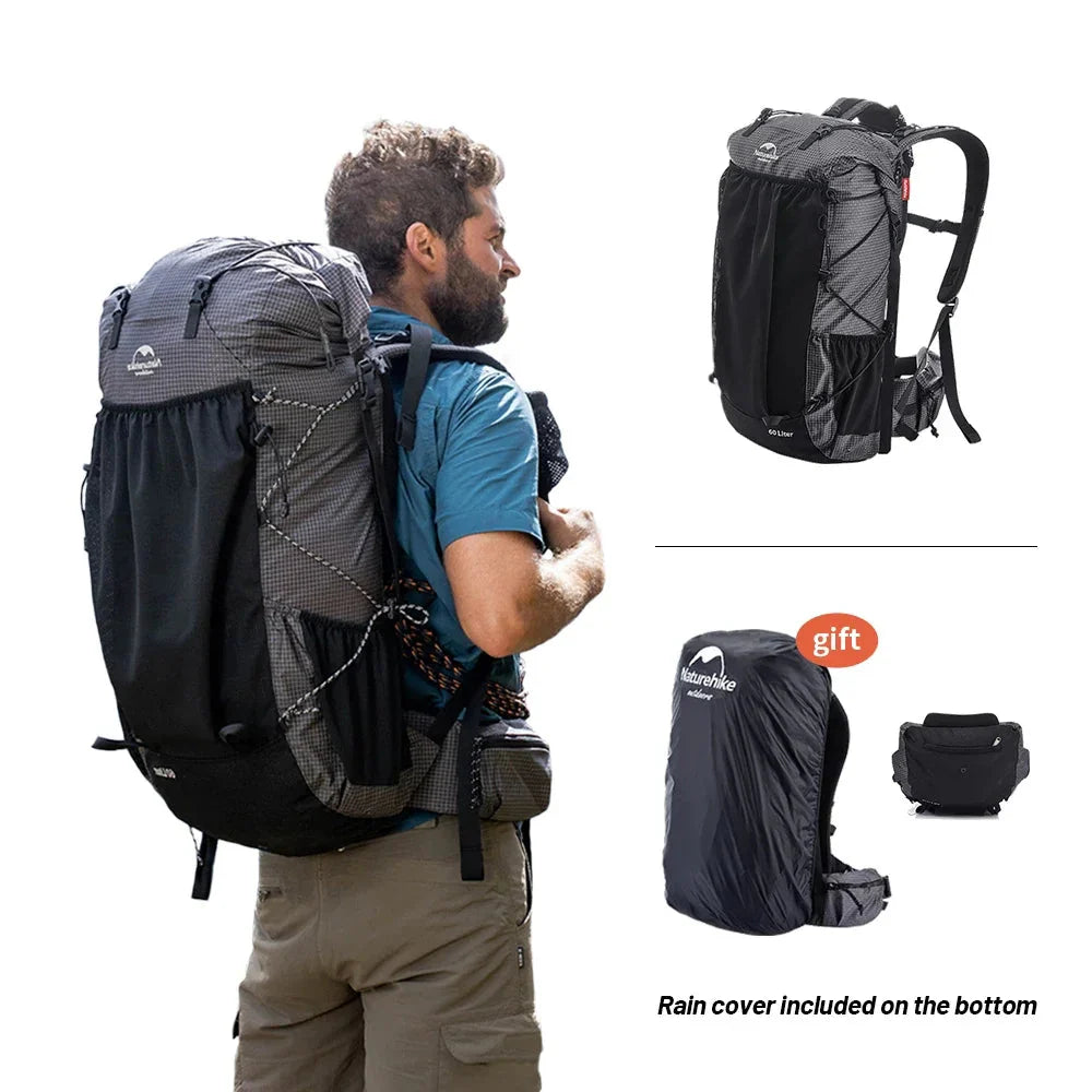 NNEOBA 40+5L Climbing Backpack Black