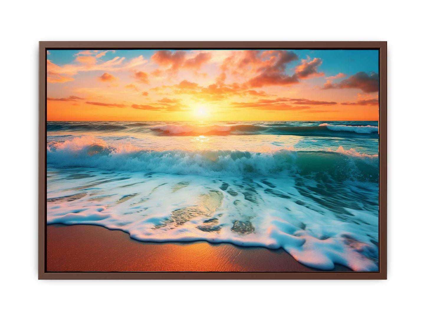 Sunset Beach Canvas Art Print