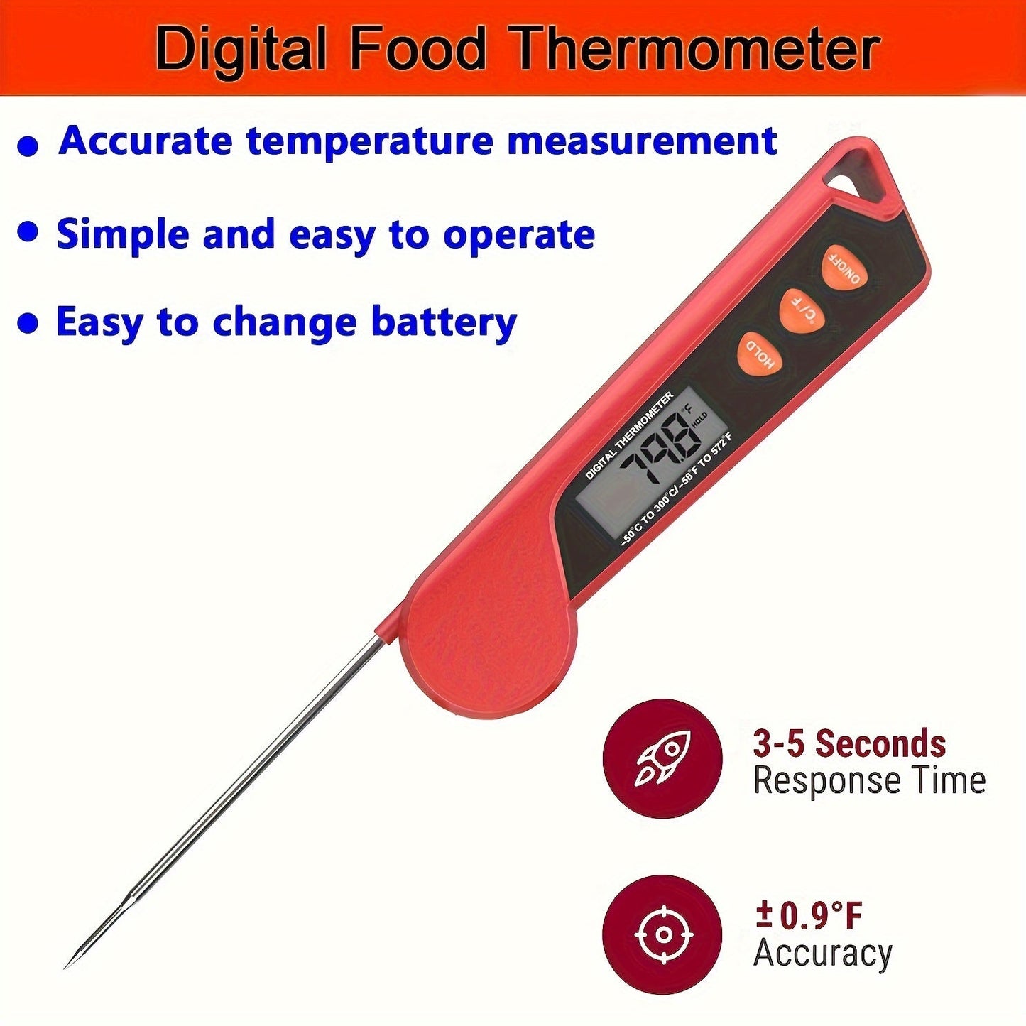 NNETM Digital Instant Read Meat Thermometer for Cooking-2