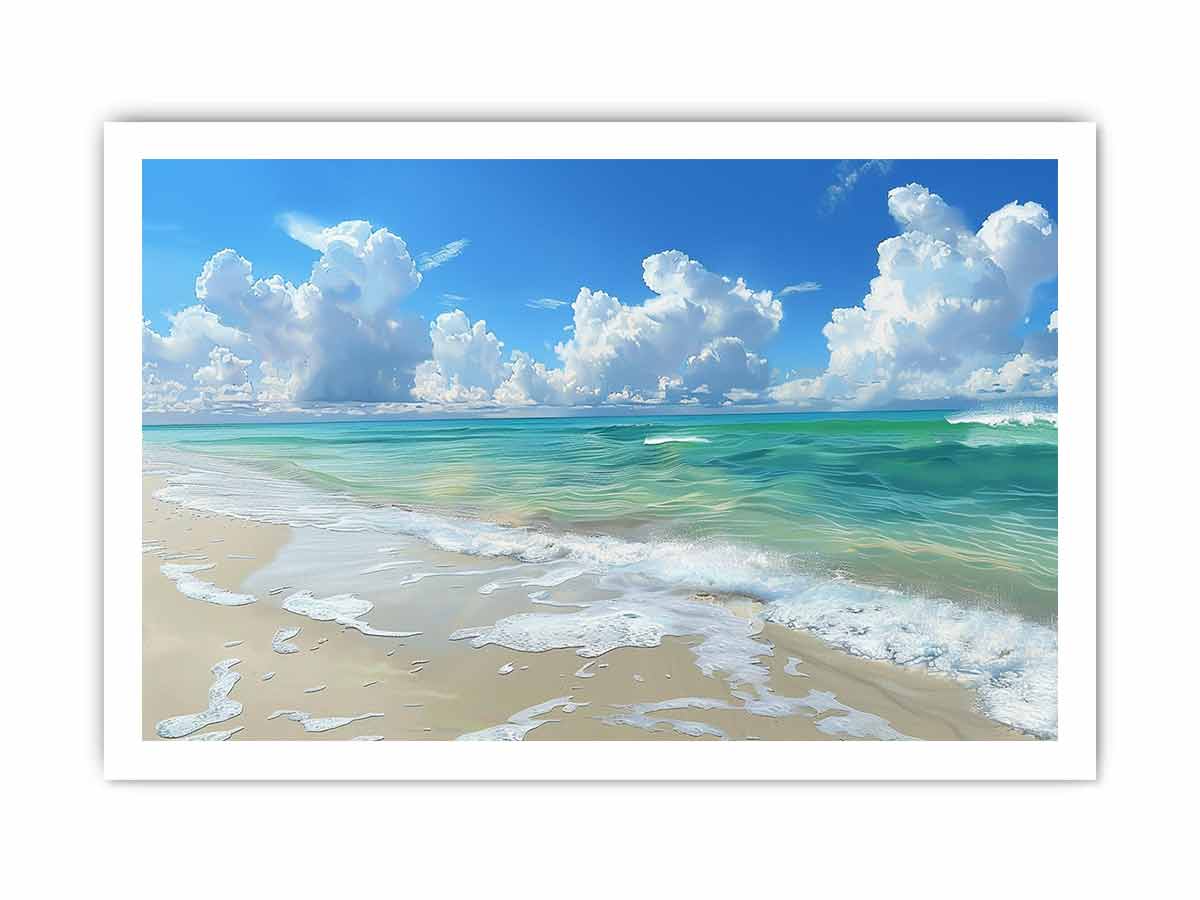 Perfect Beach Canvas painting Print