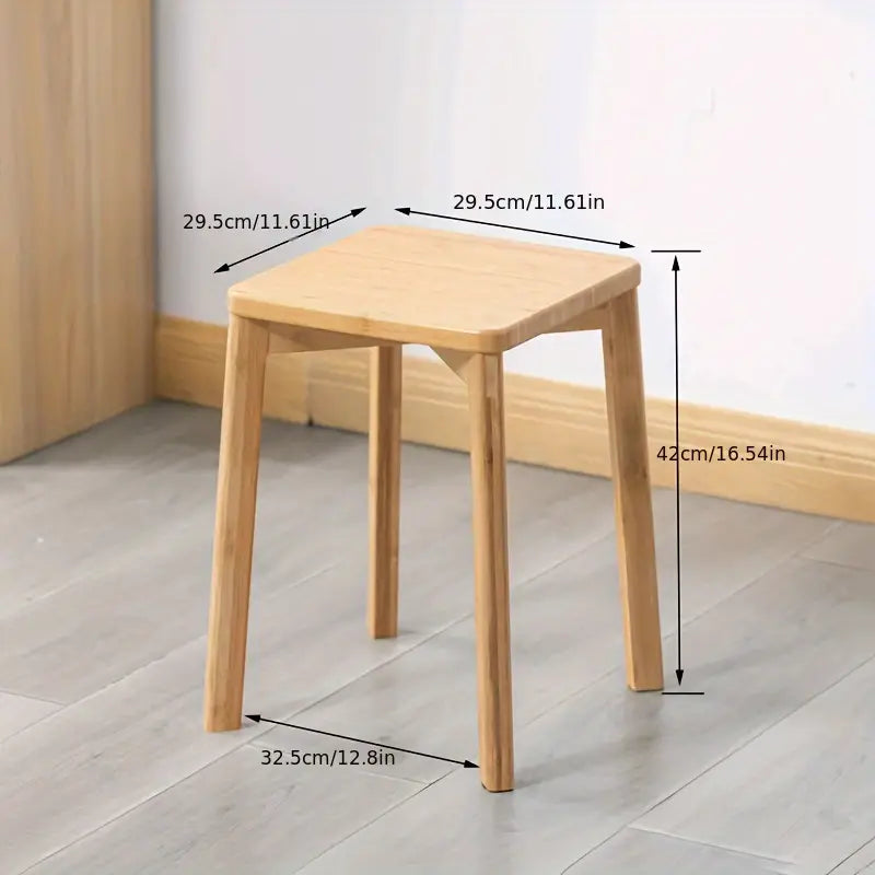 Eco-Friendly Bamboo Stool: Simplify Your Space with Style-1