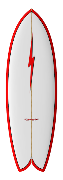 Prancha Surf Lightning Bolt QUAD FISH by Spottt