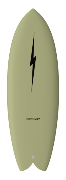 Prancha Surf Lightning Bolt QUAD FISH by Spottt