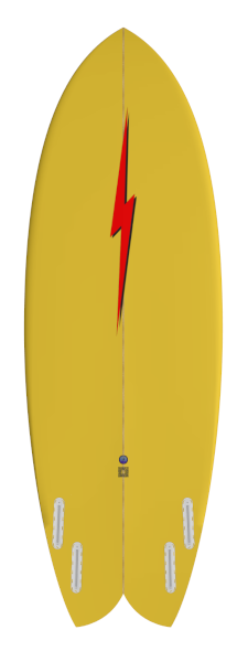 Prancha Surf Lightning Bolt QUAD FISH by Spottt