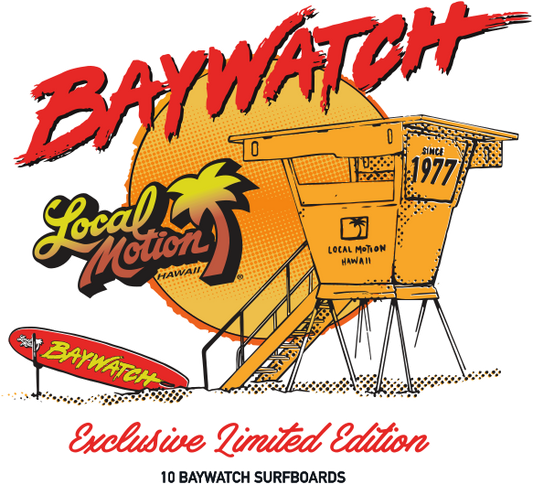 Prancha Surf Edição Limitada Local Motion "Baywatch"