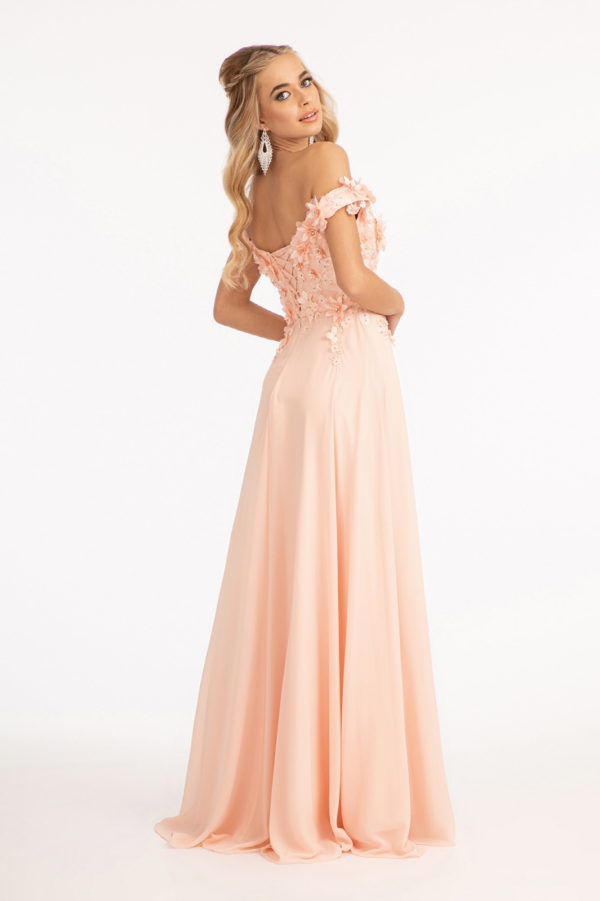 Sublime Off-shoulder Floral Neckline A-line Maxi Dress from Elizabeth K-5