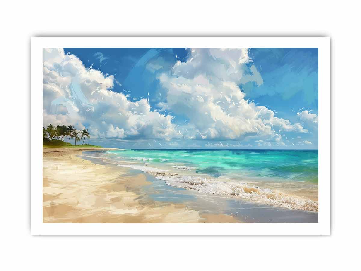 Beach Landscape Canvas Art Print