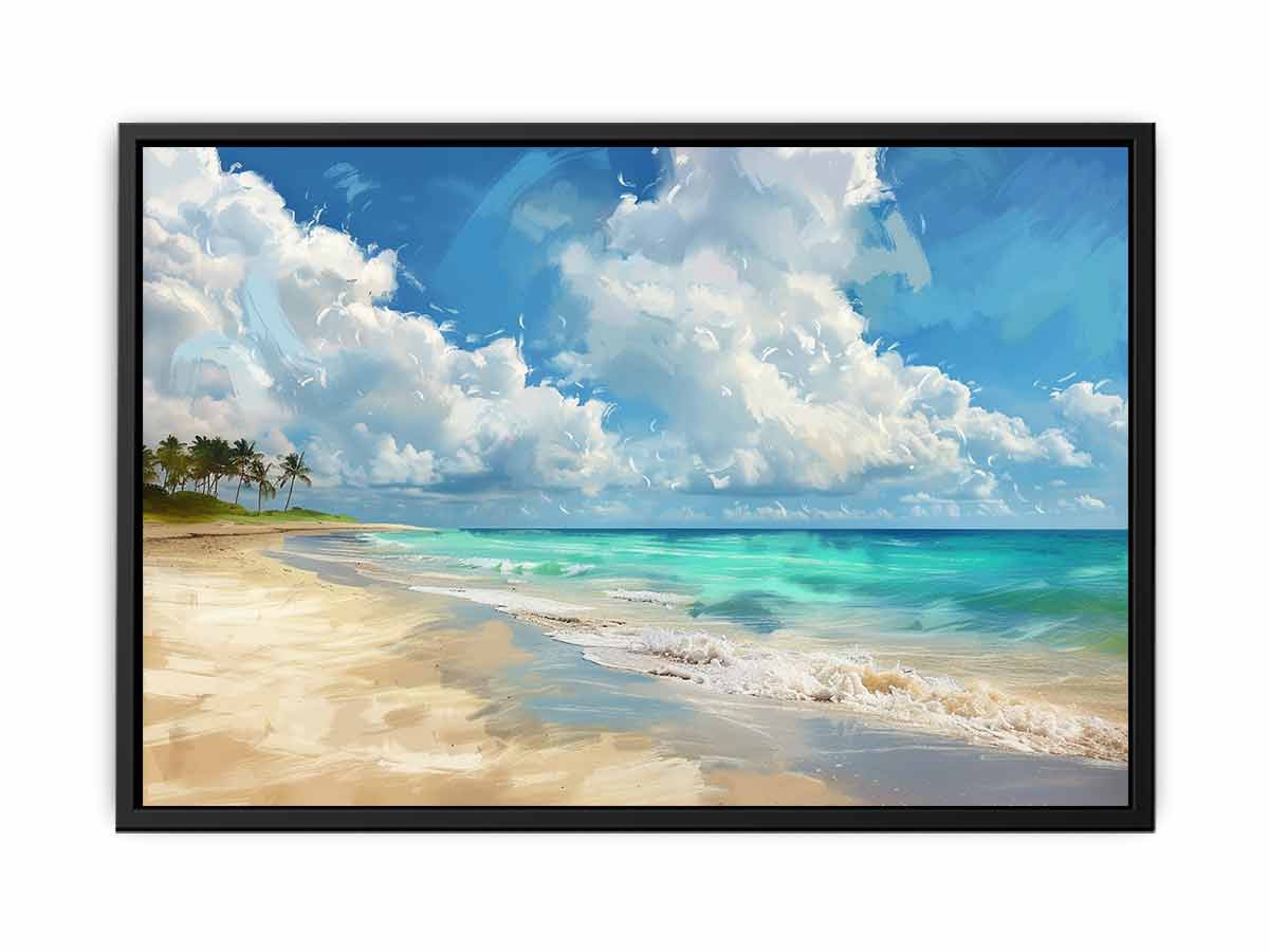Beach Landscape Canvas Art Print