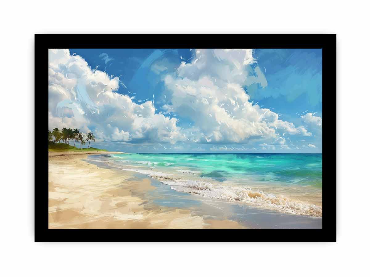 Beach Landscape Canvas Art Print