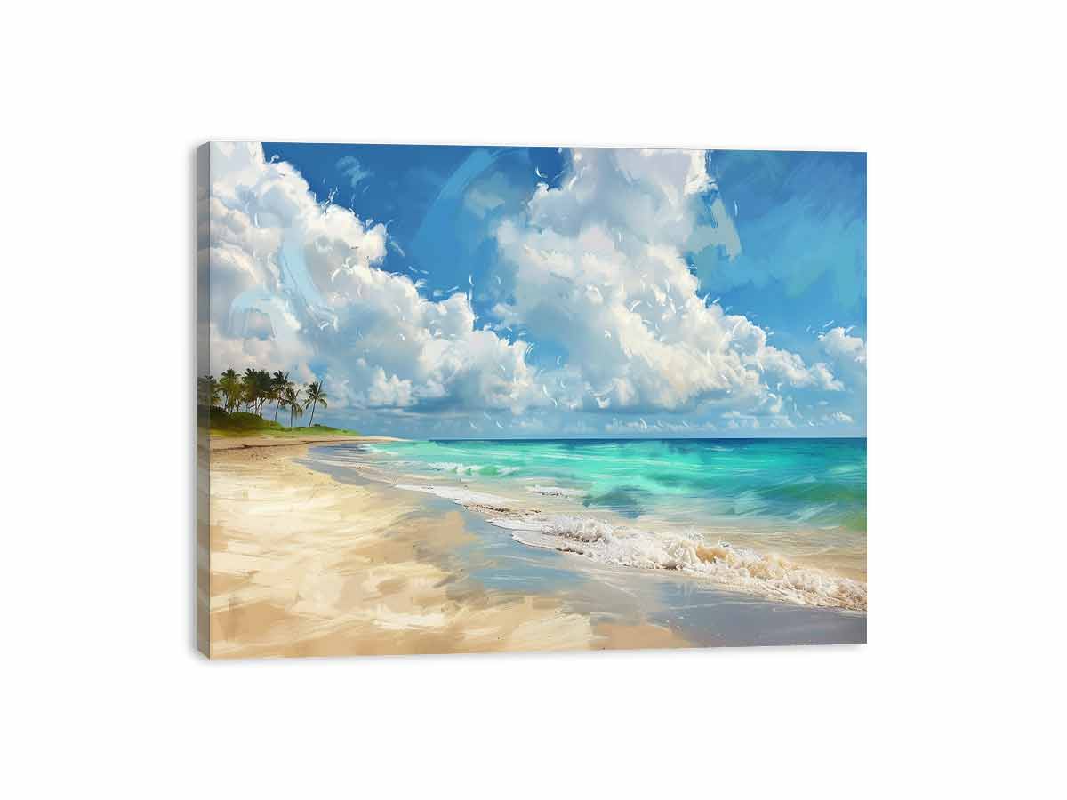 Beach Landscape Canvas Art Print