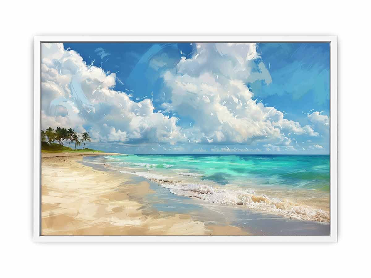 Beach Landscape Canvas Art Print