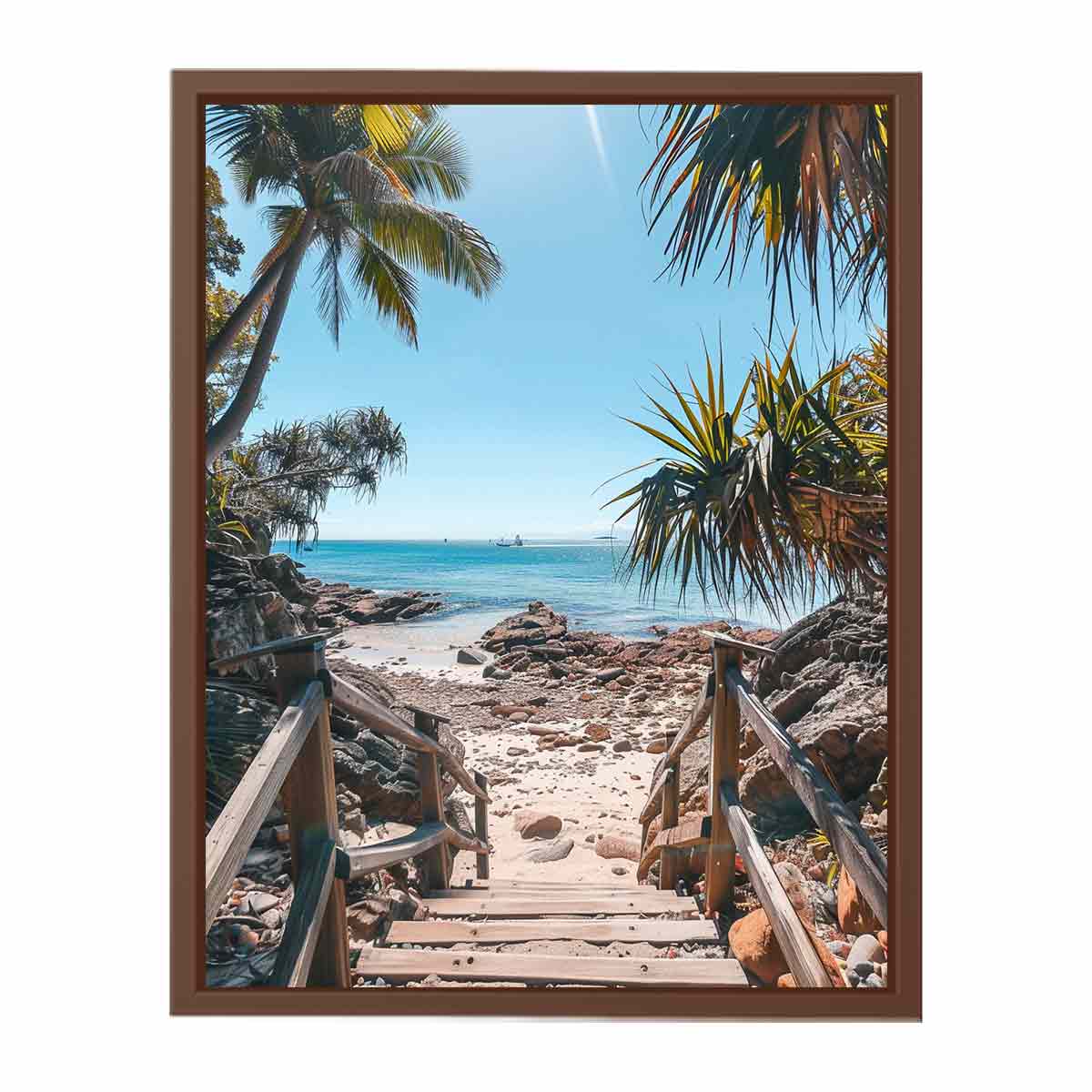 Beach Steps Canvas Art Print