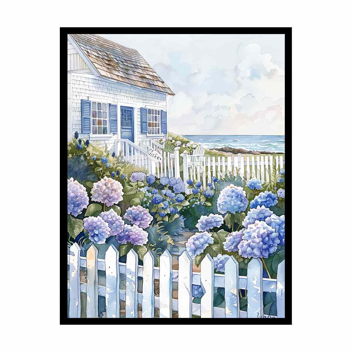 Beach House Canvas art Print
