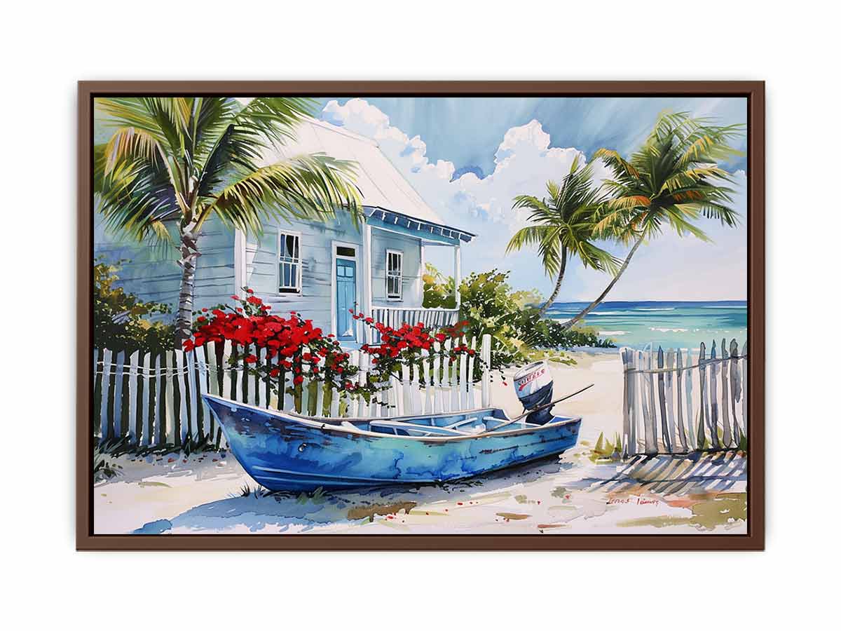 Beach House Canvas Art Print