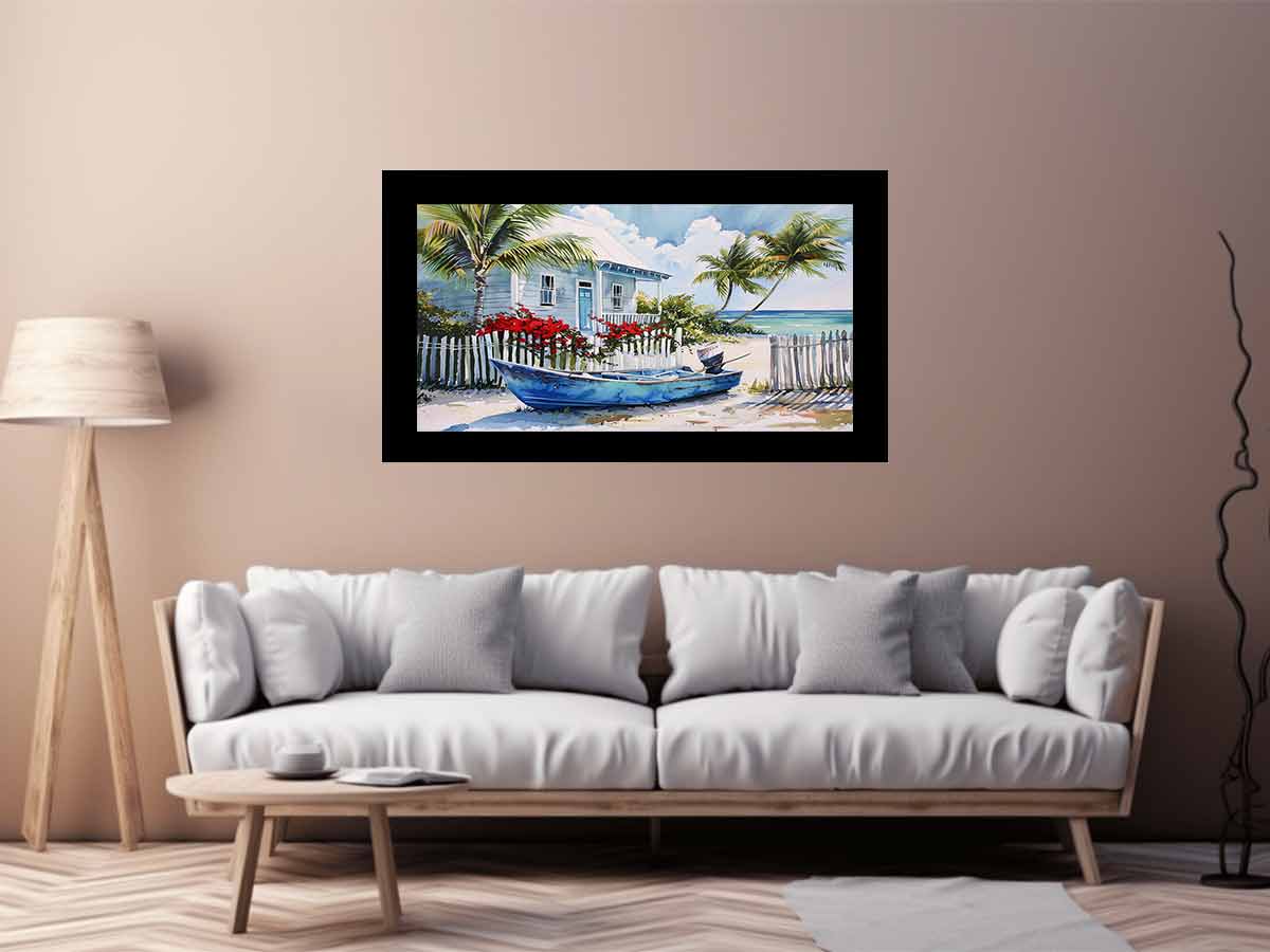 Beach House Canvas Art Print