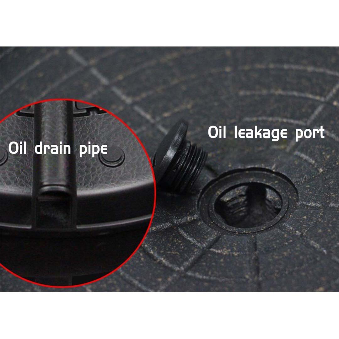 NNEAGS Portable Korean BBQ Butane Gas Stove Stone Grill Plate Non Stick Coated Square-4