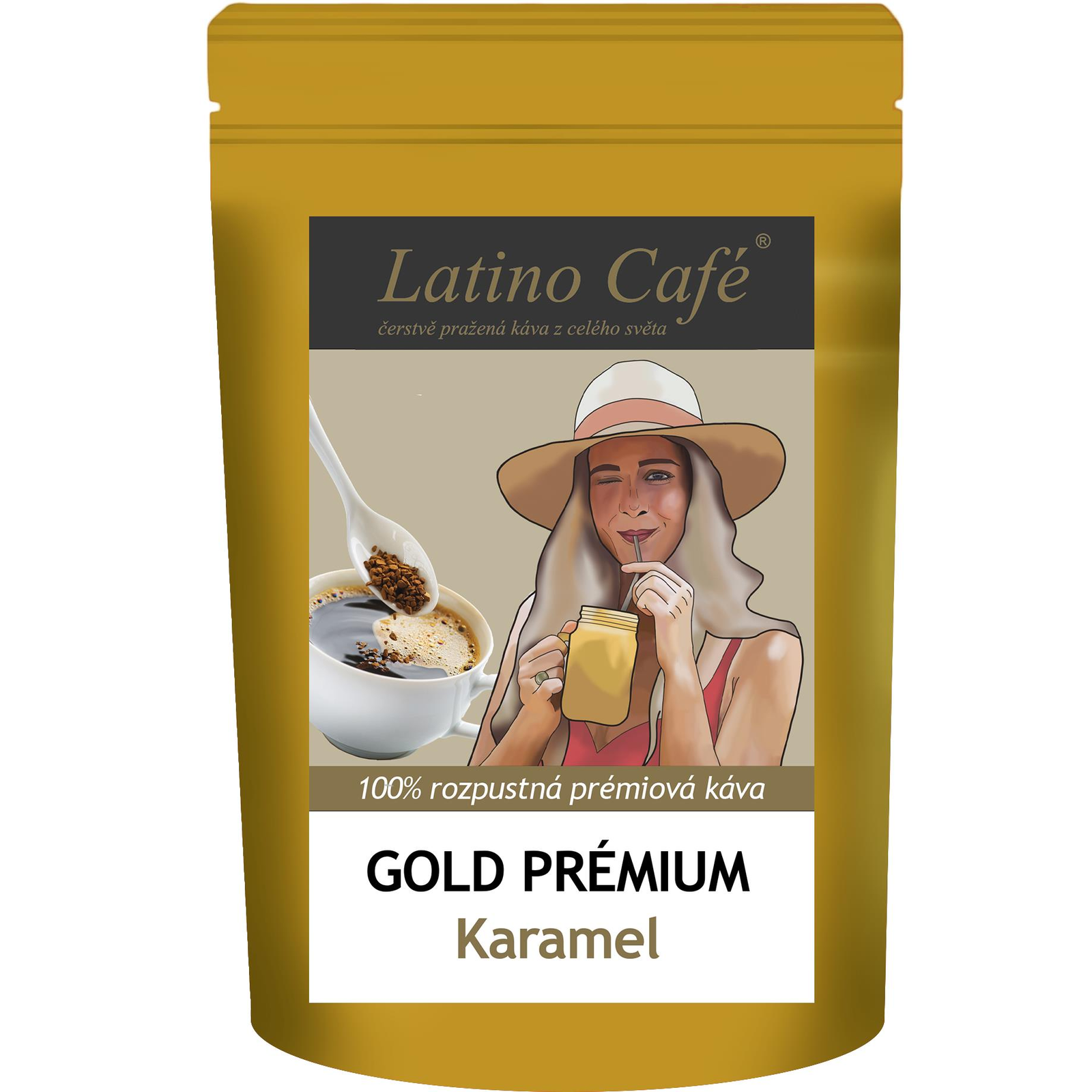Latino Café Instant Gold Caramel, variant Gold instant 500 g (08290)-0