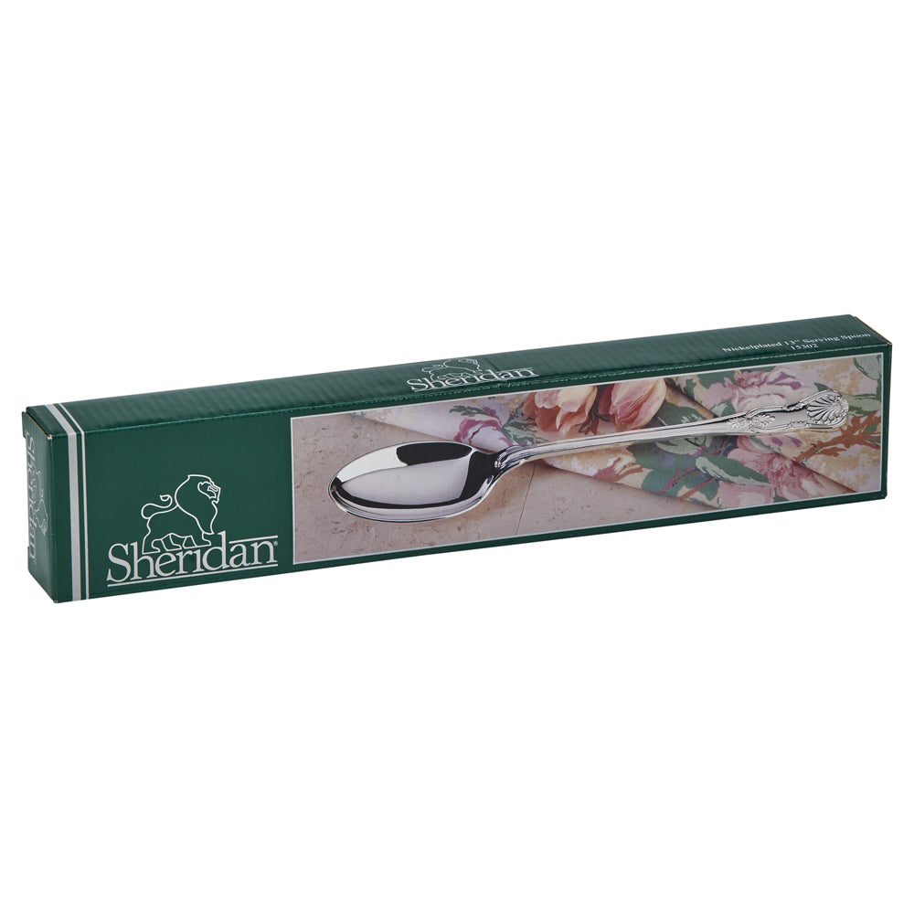 Stuffing Or Serving Spoon With King's Pattern Handle-3