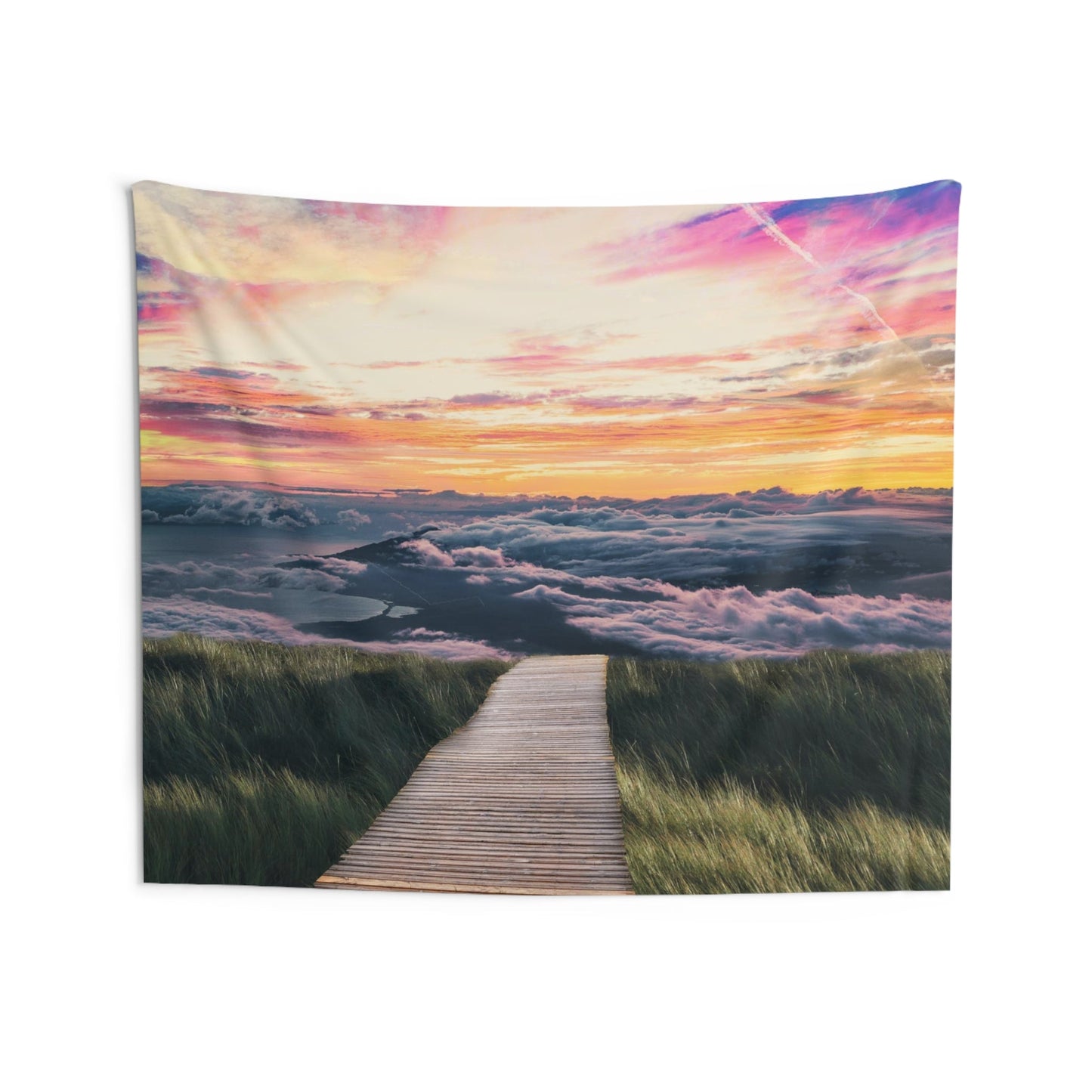 Sunrise Beach Path Tapestry