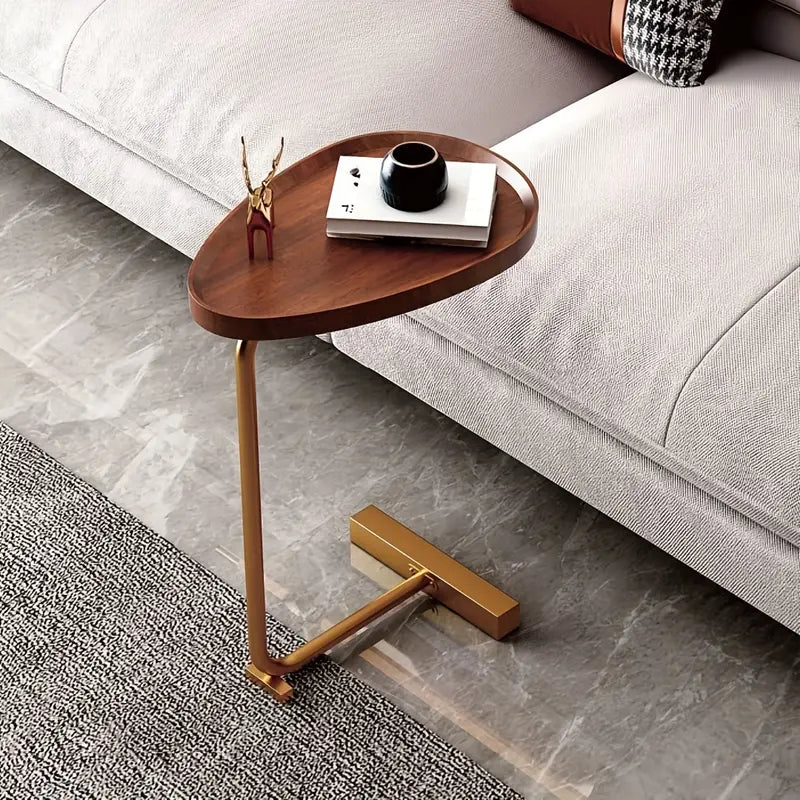 Crafted with precision, this wood grain side table is a work of art-1