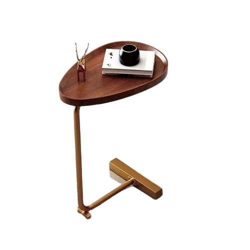 Crafted with precision, this wood grain side table is a work of art-0