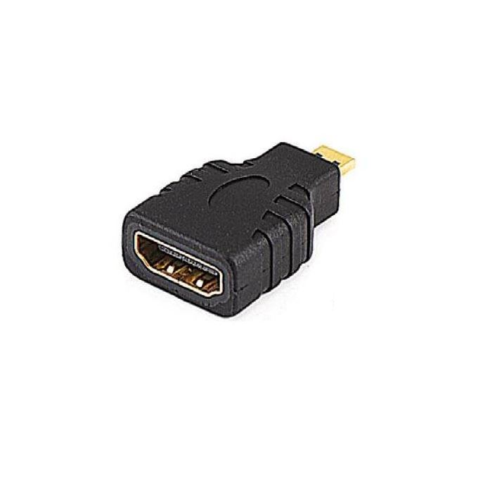 Sbox SX-530754 HDMI - microHDMI adapter fekete (W026740) (W026740)-0