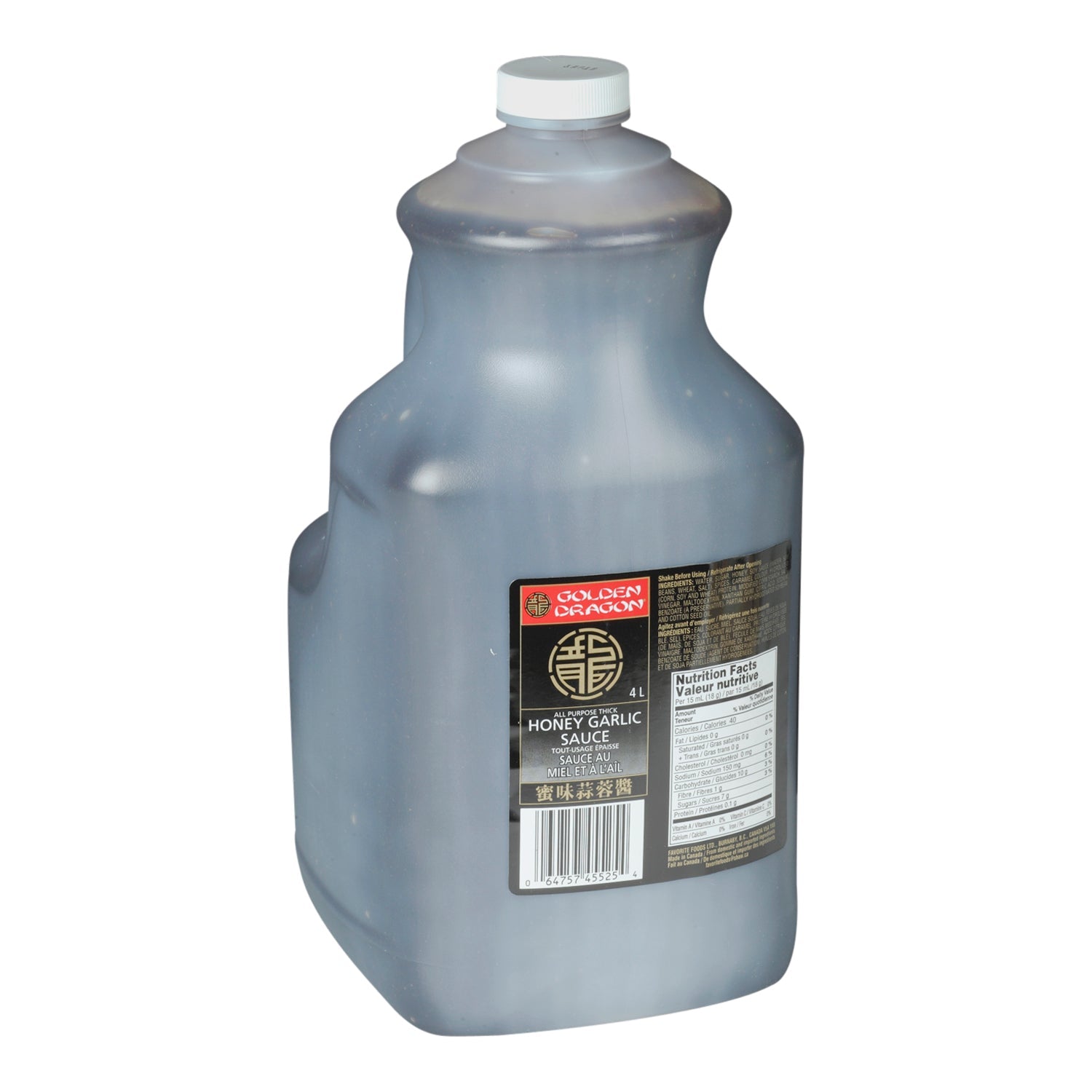 Sauce Honey Garlic - 2 x 4 L - Golden Dragon - Restaurant and Foodservice Ingredients - Canadian Distribution-0