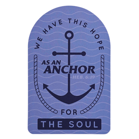 Pocketcard: Hope From Hebrews 6:19 In Black And Blue-0