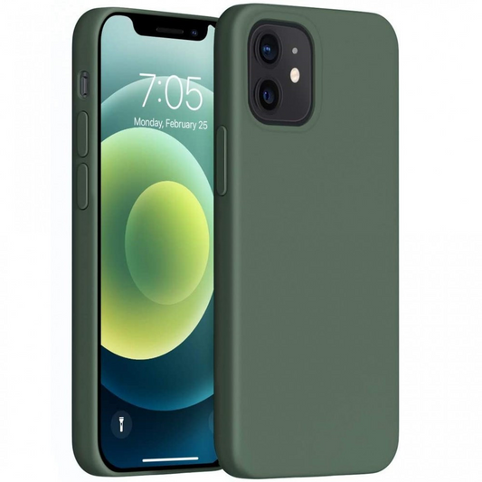 Huawei Honor 30S, Szilikon tok, Wooze Liquid Silica Gel, sötétzöld (116264)-0