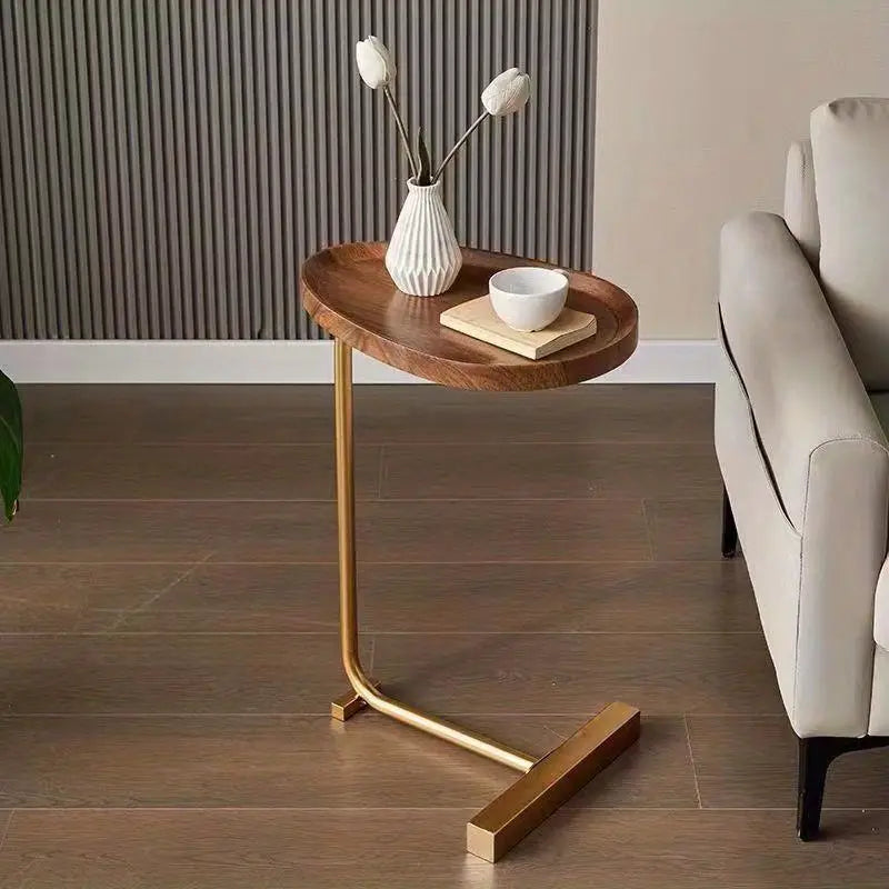 Crafted with precision, this wood grain side table is a work of art-3