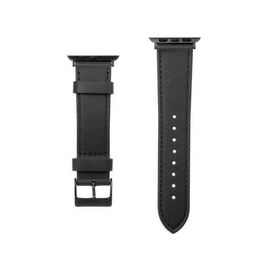 FIXED Apple Watch 38/40/41mm bőrszíj fekete (FIXLST-436-BK) (FIXLST-436-BK)-0