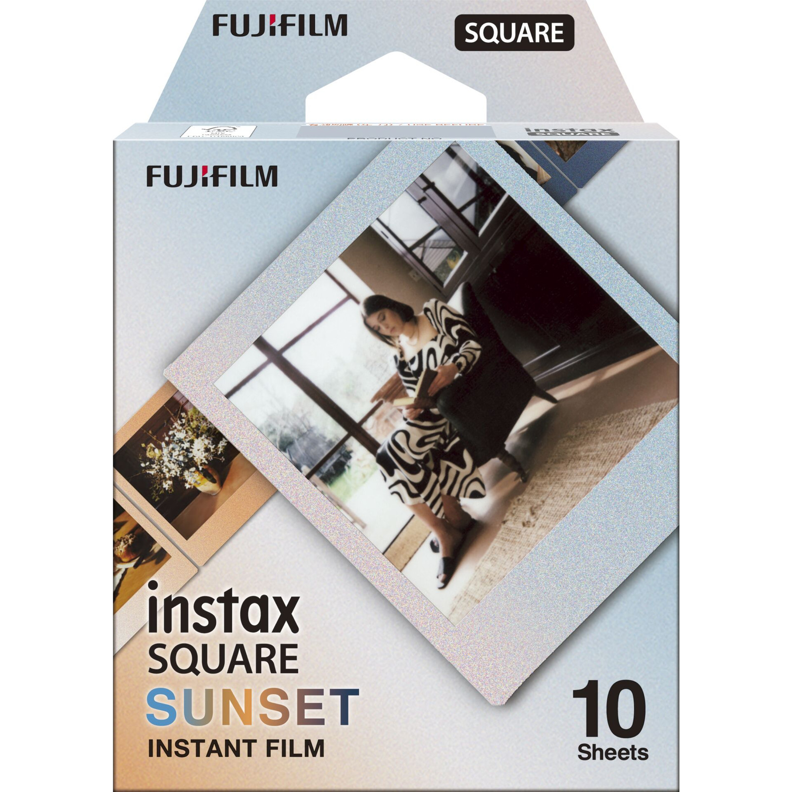 Fujifilm Instax Square Film Sunset Rainbow Instant fotópapír (10 db / csomag) (16800397)-0