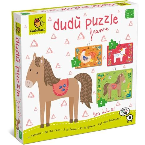 Ludattica Dudu Farm animals, puzzle for beginners (20309)-0