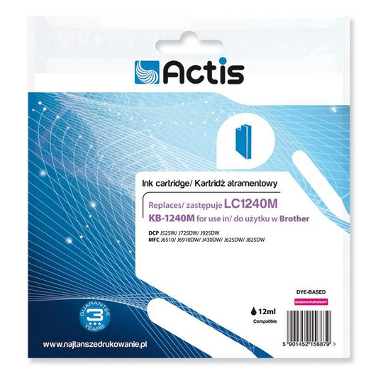 Actis (Brother LC1240M/LC1220M) Tintapatron Magenta (KB-1240M)-0