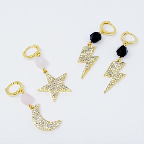 Shine From Sky Drop Earrings-0