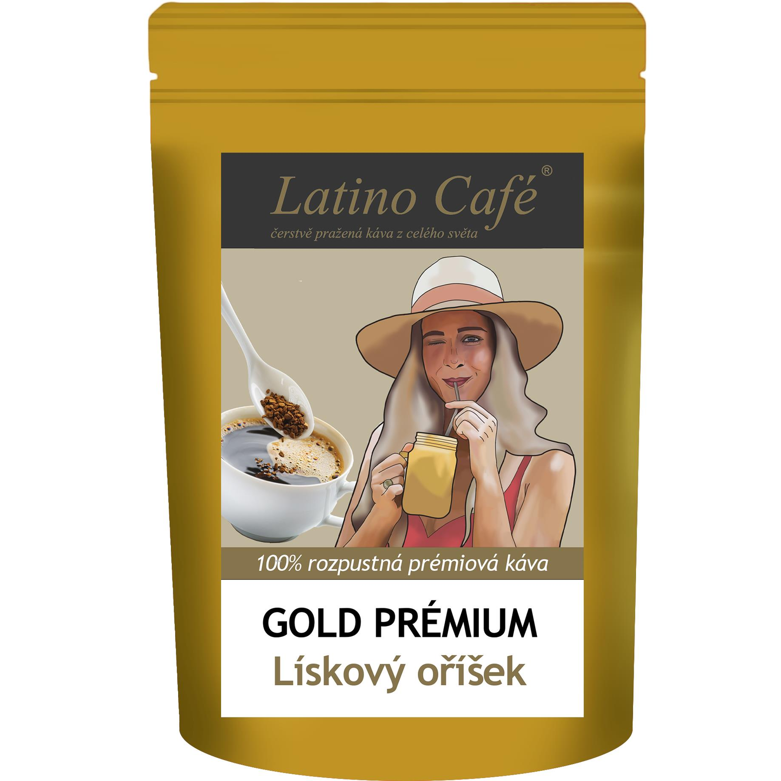 Latino Café Instant Gold Hazelnut, variant Gold instant 100 g (07291)-0
