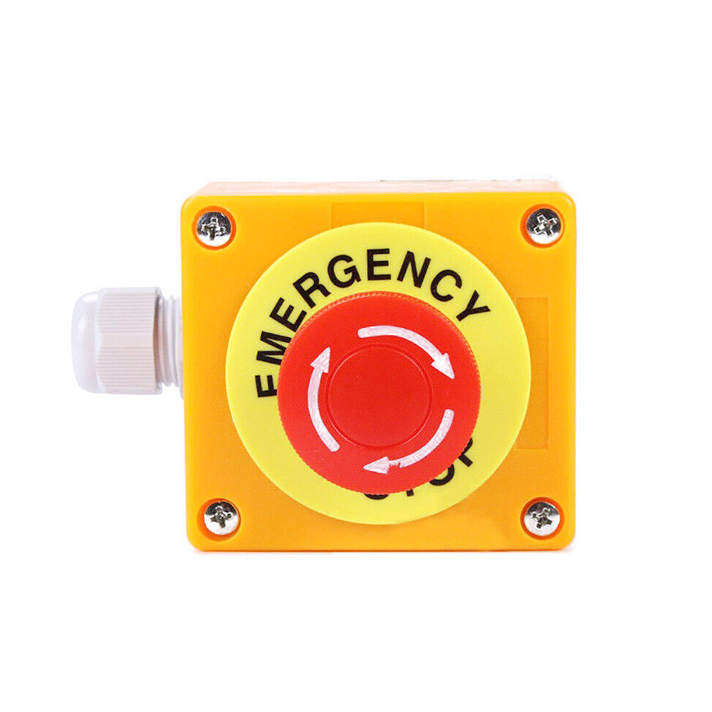 Emergency Stop Shut Off Push Buttons Switch 1NO  1NC e-stop Push Button AU-1