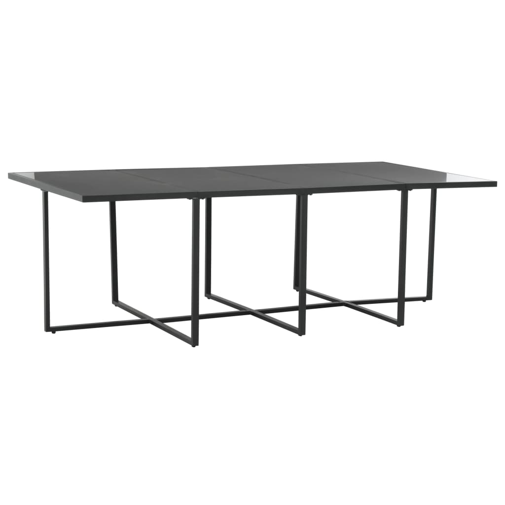 NNEVL 9 Piece Outdoor Dining Set with Cushions Poly Rattan Black-3