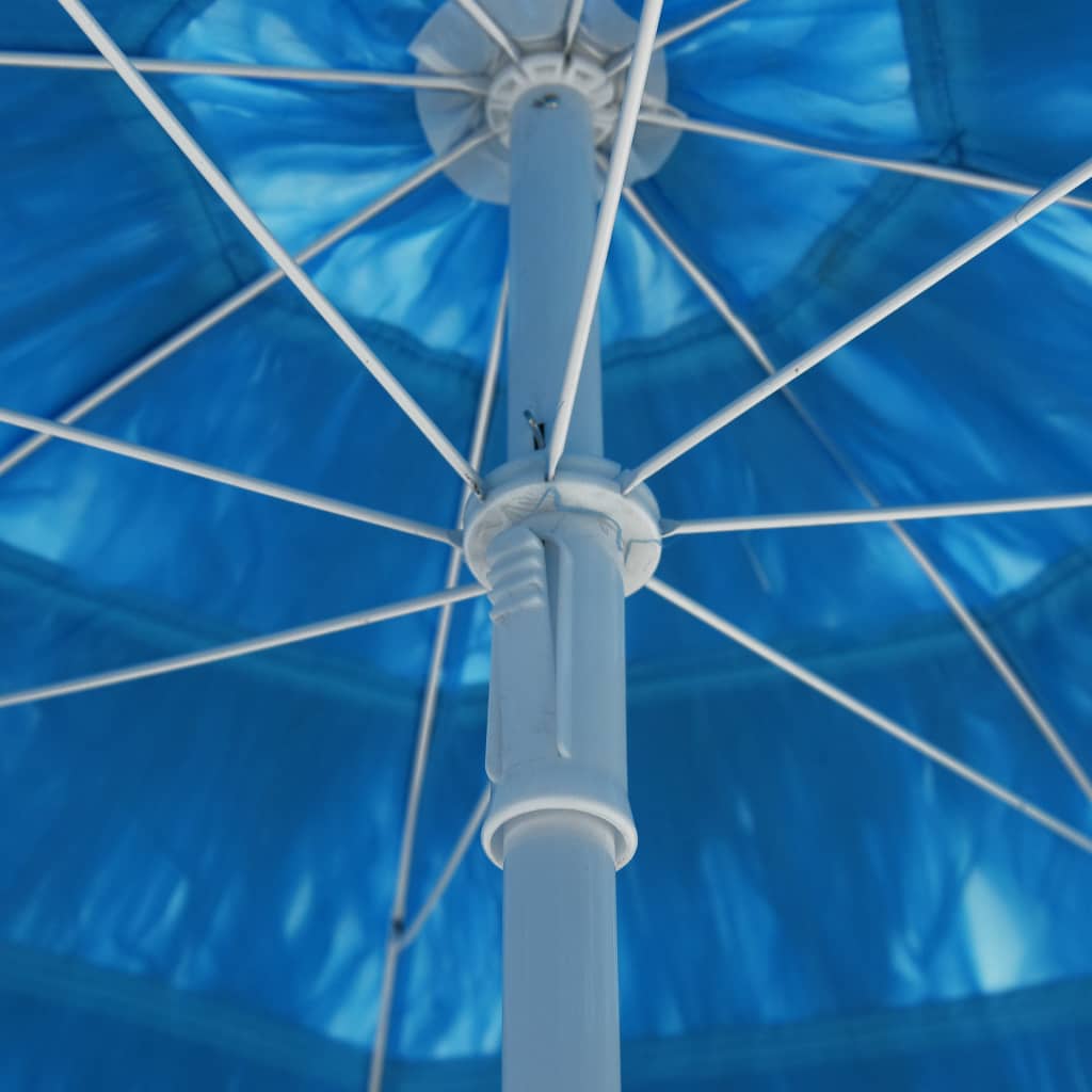 NNEVL Beach Umbrella Blue 180 cm
