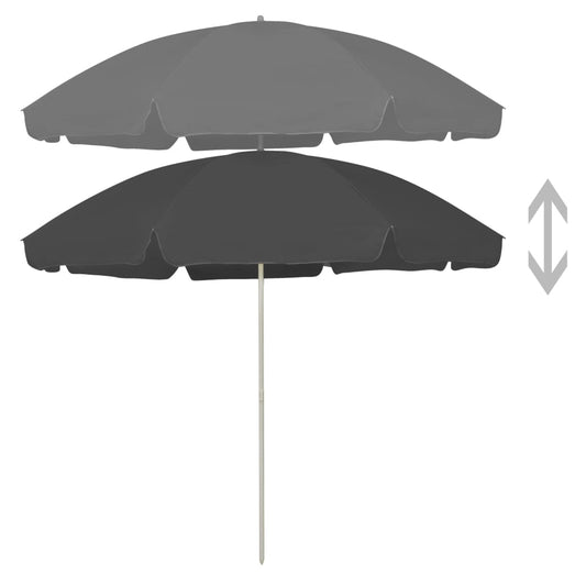 NNEVL Beach Umbrella Anthracite 300 cm