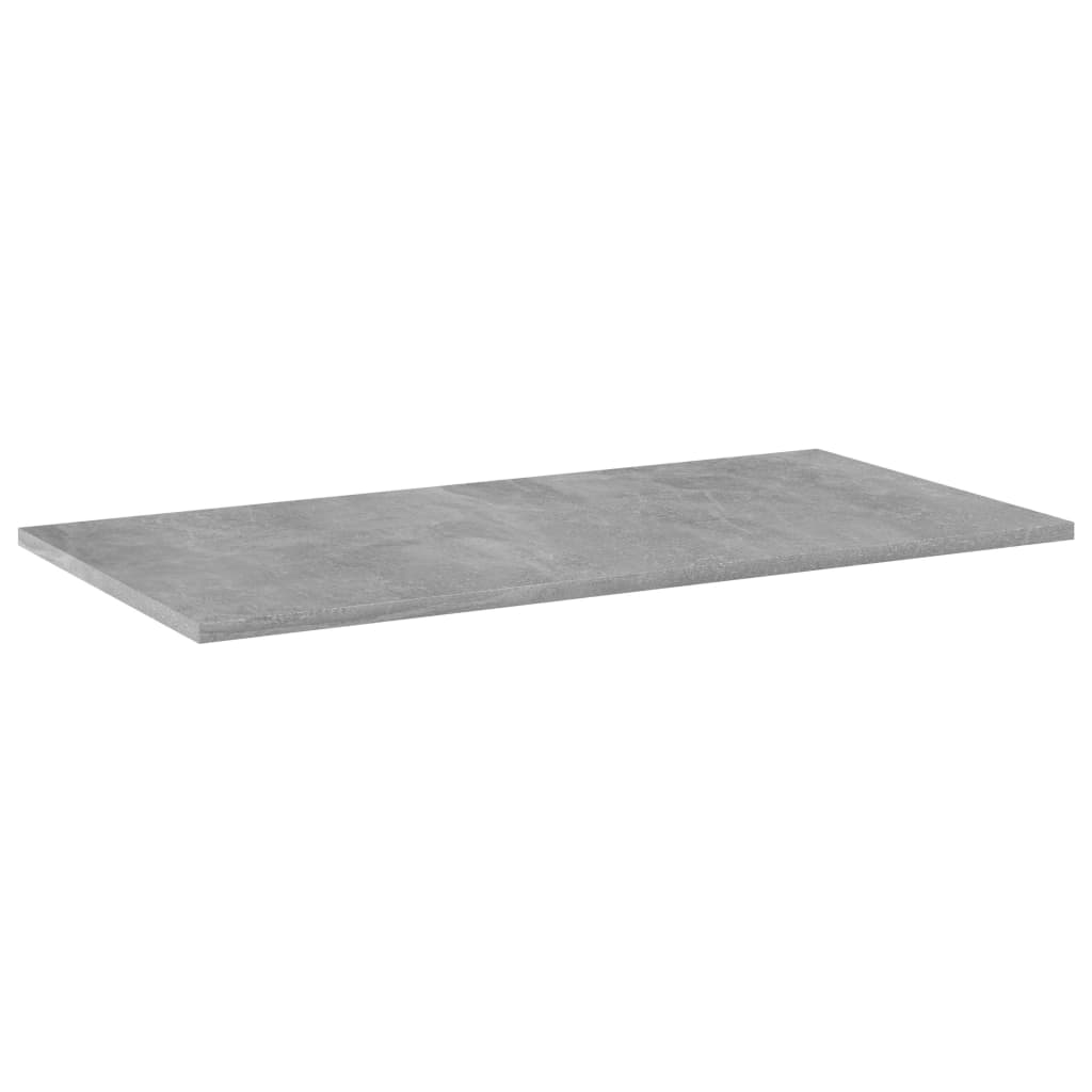 NNEVL Bookshelf Boards 4 pcs Concrete Grey 80x40x1.5 cm Chipboard-1