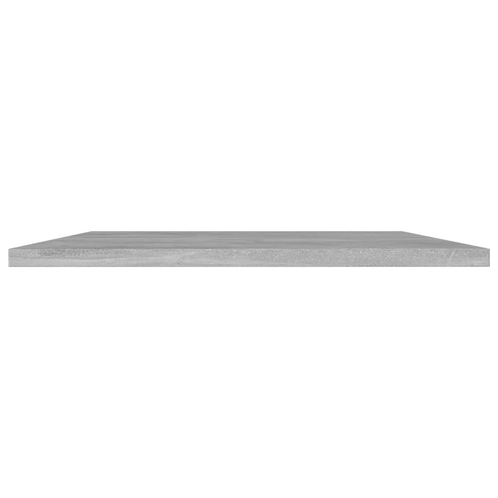 NNEVL Bookshelf Boards 4 pcs Concrete Grey 80x40x1.5 cm Chipboard-2