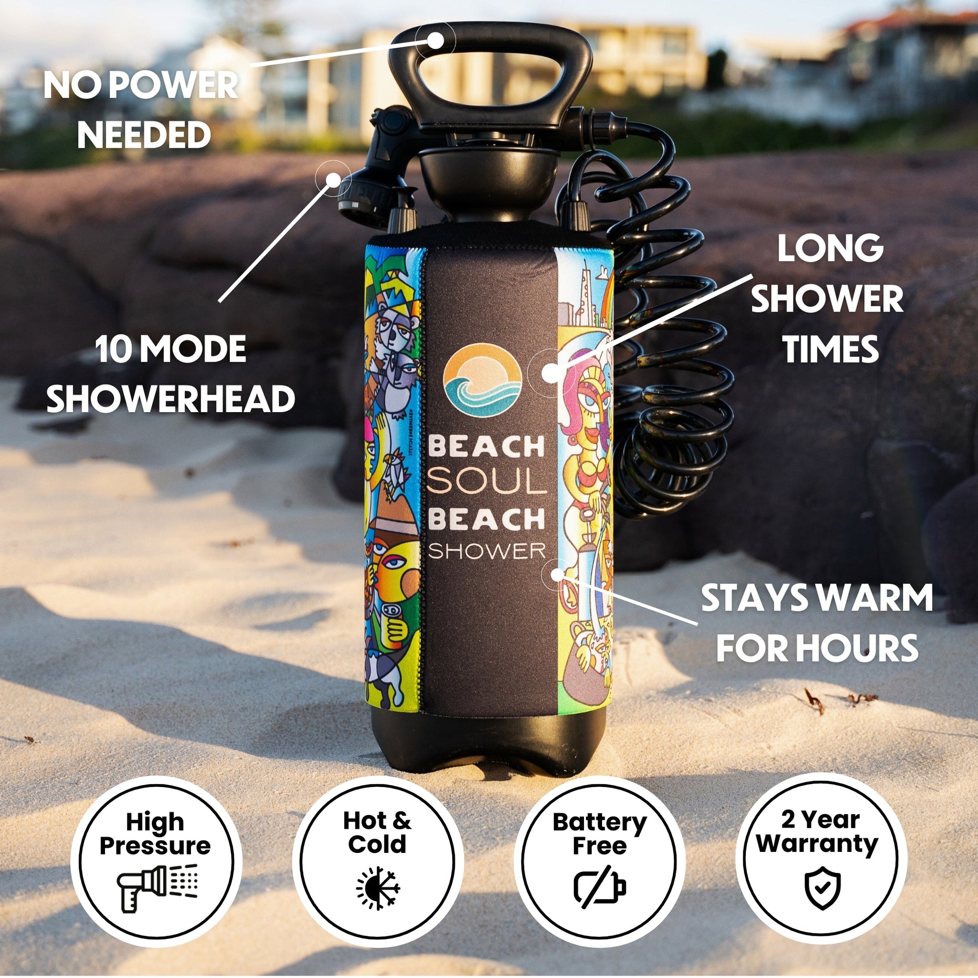 Portable Shower Livin' the Dream 8L-3