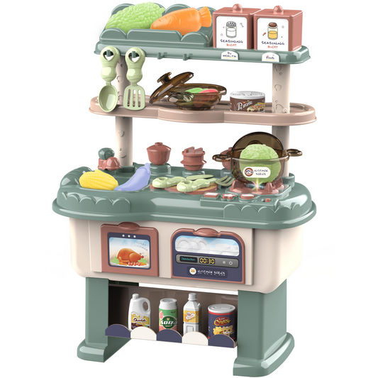 Aga4Kids Plastic kitchen Happy kitchen, Green (MR6027)-0